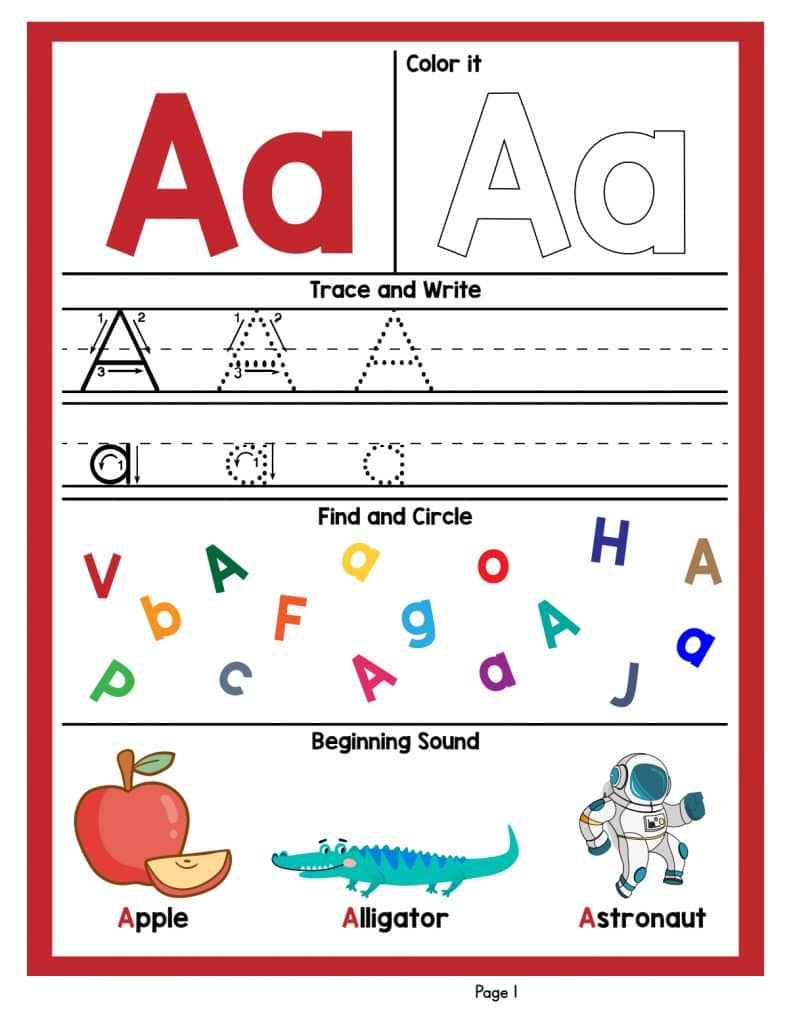 "Rich Results on Google's SERP when searching for 'Alphabet Tracing Worksheets'"